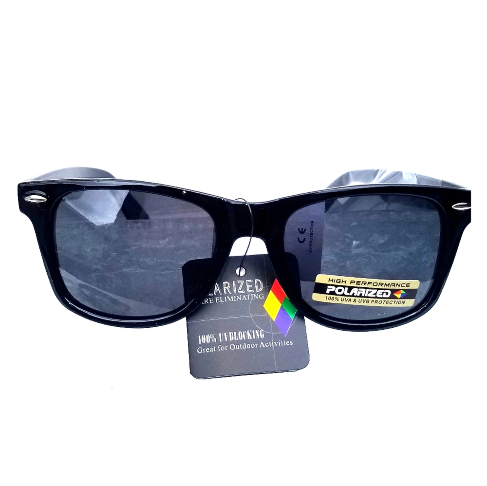 Classic Black Unisex Polorized Sunglasses 100UV